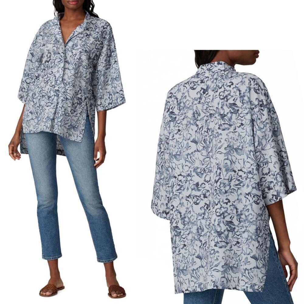 Victor Alfaro Collective Floral High Low Shirt Size XS